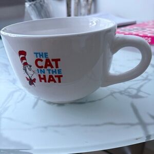 The Cat in the Hat Large White Mug Exc. Condition